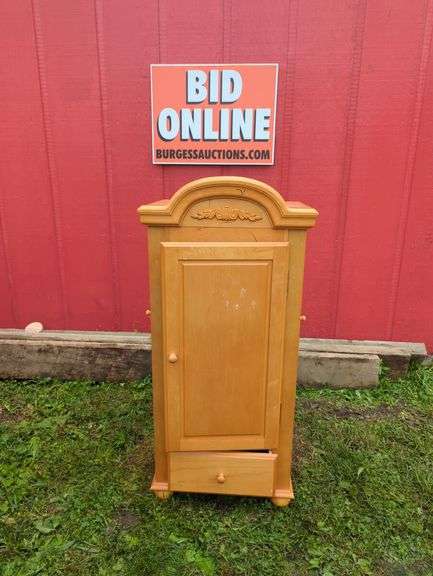 Wooden Jewelry Armoire Cabinet