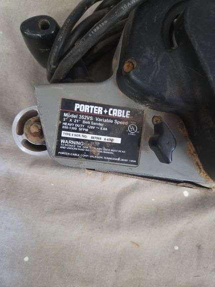 Porter Cable Model 352VS Variable Speed Belt Sander