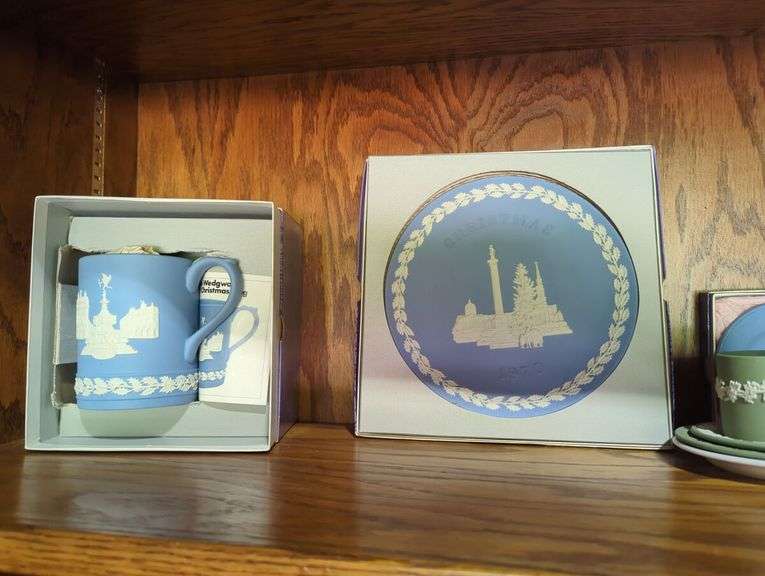 Collection of Wedgwood Jasperware Plates and Cups