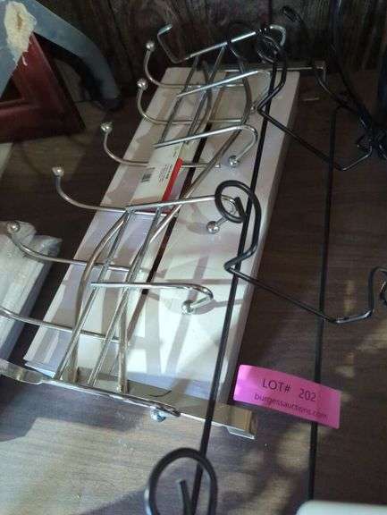 Metal Mug Holder and Decorative Racks