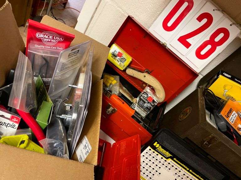 Gunsmithing Tool Lot with Toolboxes and Accessories