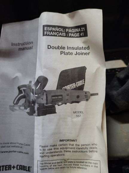 Porter Cable Plate Joiner and SENCO SFN40 Finish Nailer Kit