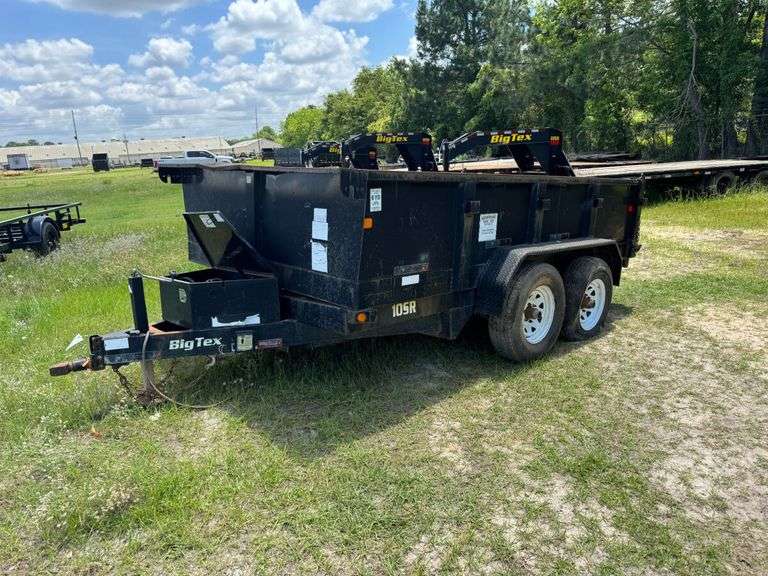 2015 Big Tex 10SR-12XLBK7SIR Dump Trailer, VIN: 16VDX1227G5052941, Salvage Title