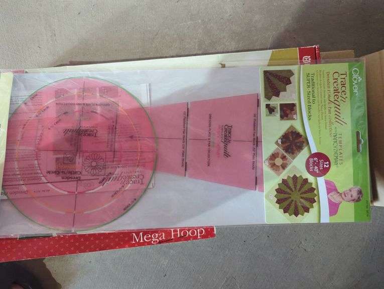 Husqvarna Viking Mega Hoop & Clover Trace'n Create Quilt Templates