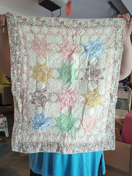 Lot of 2 Handmade Quilts and pillow cases