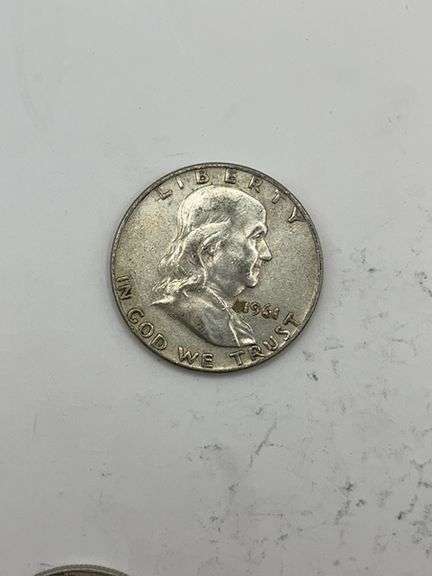 Lot of 5 Franklin Half Dollars (1952-1961)