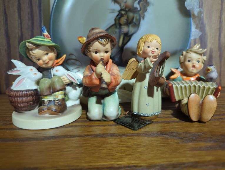 Hummel Figurines and Christmas Plate Lot