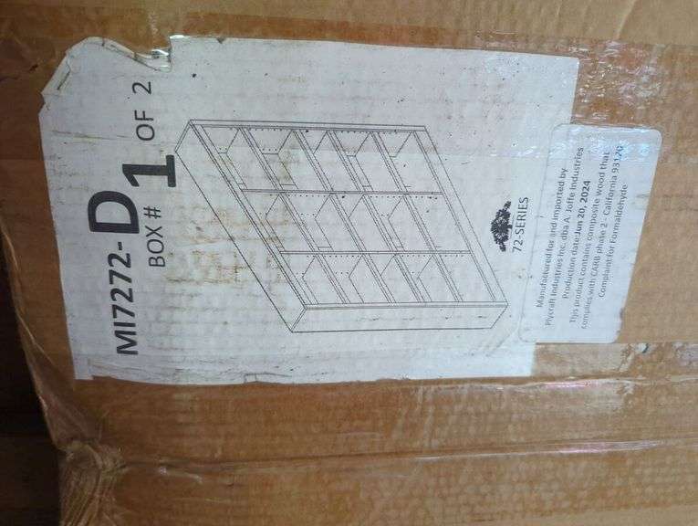 New Plycraft Industries 72-Series Shelving Unit - Two Boxes