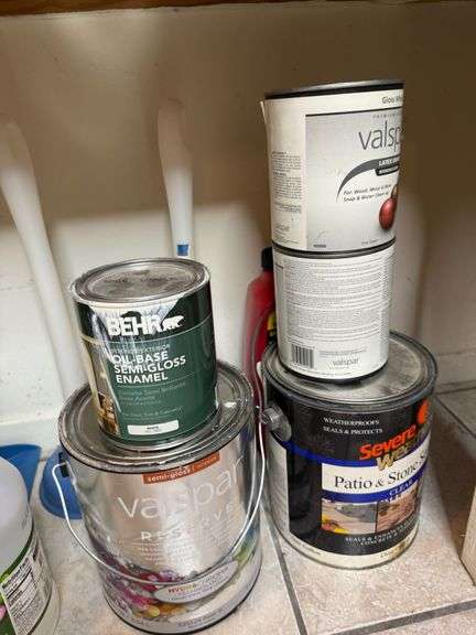 Household Items: Paint, Textiles, Utensils, Spice Rack, and More