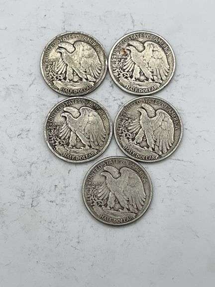 Walking Liberty Half Dollars (5)