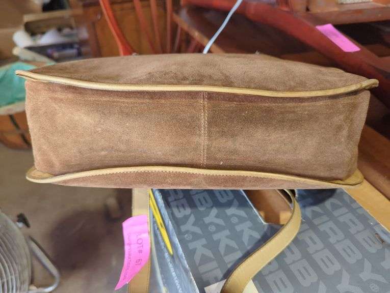 Gucci Brown Suede Leather Shoulder Bag