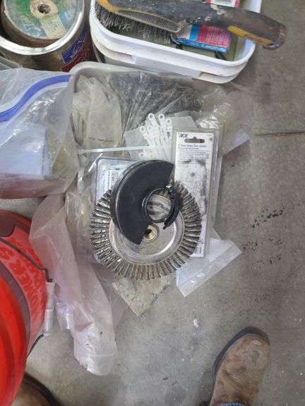 Assorted Power Tool Accessories: Grinding Wheels, Brushes, and More