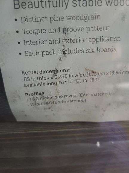Wood Cladding - Tongue and Groove - 16 ft Lengths
