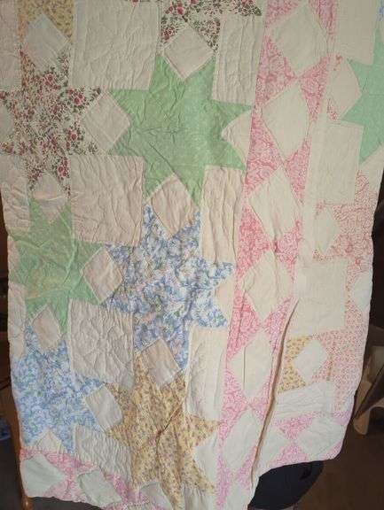 Handmade Star Pattern Quilt