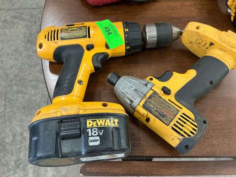 Two DeWalt Cordless Power Drills
