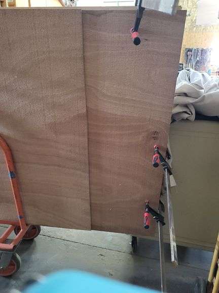 Plywood Sheets with rolling Cart
