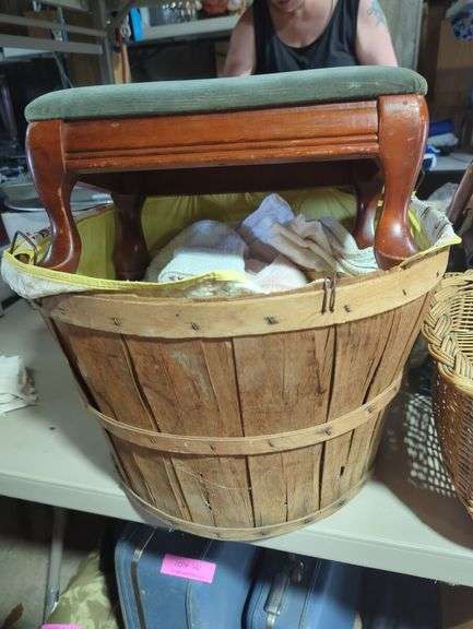 Collection of Baskets and Footstool
