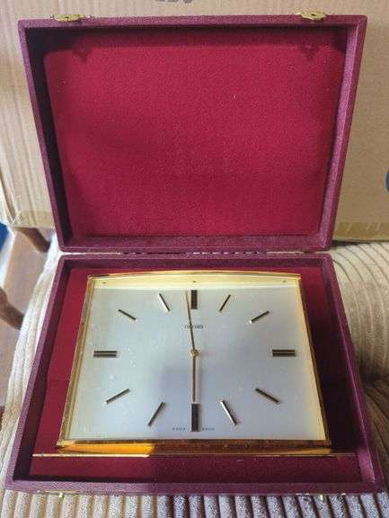 Concord 8 Days Swiss Made Table Clock with Box