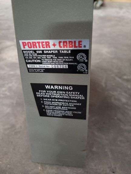 Porter Cable 698 Shaper Table