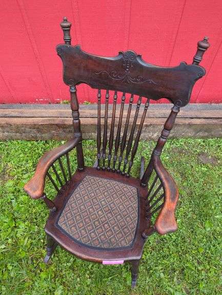 Dark Wood Rocking Chair