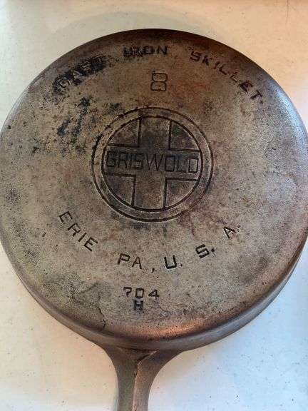 Griswold Cast Iron Skillets - Size 8 and Size 5
