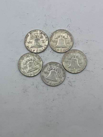 Assorted Silver Half Dollars - Franklin & Liberty Bell