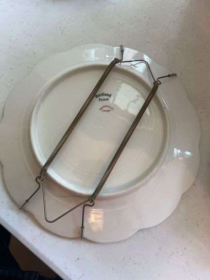 Haviland France Dropped Rose Dinner Plates, Set of 3