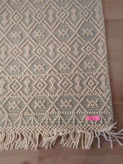 Woven Area Rug with Fringe