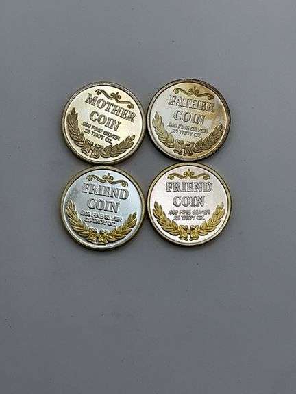 Collection of "Family & Friend" Commemorative .999 Fine Silver Coins