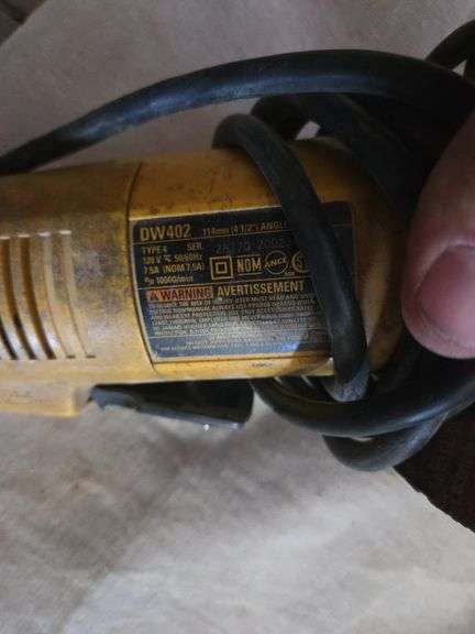 Two Dewalt Angle Grinders