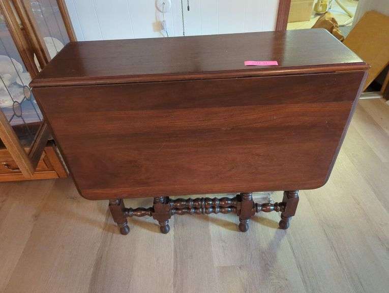 Drop Leaf Dining Table with Barley Twist Legs