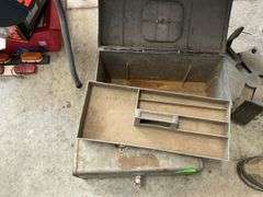 Assorted Hand Tools & Metal Toolbox Lot