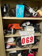 Cabinet with Tools, Manuals, Starlink Box, and More