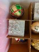 Two Totes of FANCY Christmas Ornaments - Assorted Styles