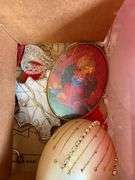 Two Totes of FANCY Christmas Ornaments - Assorted Styles