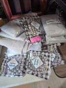 Lot of Curtain Tiebacks and curtains