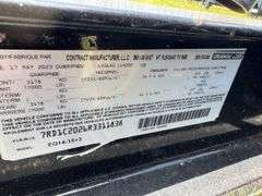 2023 Orange Line Trailer, Model EQ14-15+3, VIN:7RD1C2026R3311838
