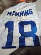 Peyton Manning Autographed Reebok Colts Jersey #18 with Certificate of Authenticity