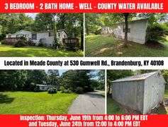 3 BEDROOM - 2 BATH - HOME - ONLINE BIDDING ONLY ENDS TUES., JUNE 24TH @ 4:00 PM EDT
