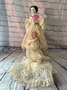 Porcelain China Head Doll with Baby Doll