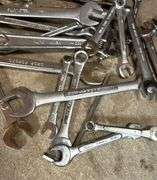 Bucket with Hand Tools - Wrenches, Pliers, and More