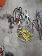 Lot of Ranch & Home Supply Come Alongs, Chains and Cables
