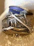 Bucket with Hand Tools - Wrenches, Pliers, and More