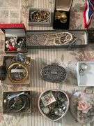 Costume Jewelry Collection with Rings, Necklaces, Earrings, and More