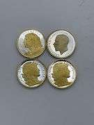 Set of Four .999 Fine Silver 25 Troy Oz Coins - Father, Mother, Friend, and European Head