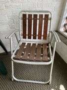 Home Decor, Folding Chair, Stool with Plant, Saw