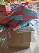 Fabric Lot with Quilt and Sewing Patterns
