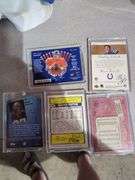 Football Trading Card Lot: Walter Payton, Jerry Rice, Dan Marino, Reggie Wayne and More
