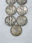 Lot of 9 Walking Liberty Half Dollars 1937-1945