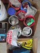 Mixed Lot of Hardware, Fasteners, Tools, and Safety Gear